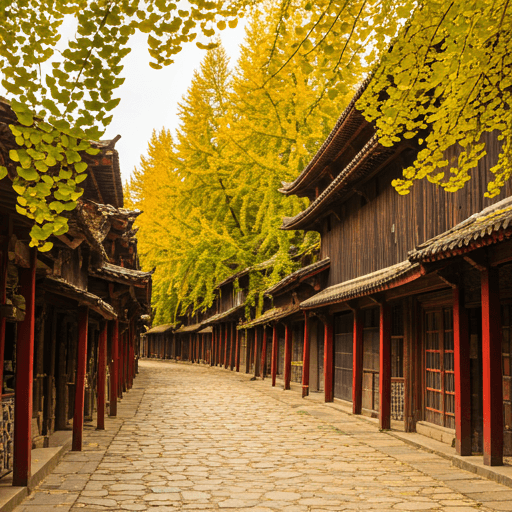 腾冲银杏村秋日金黄